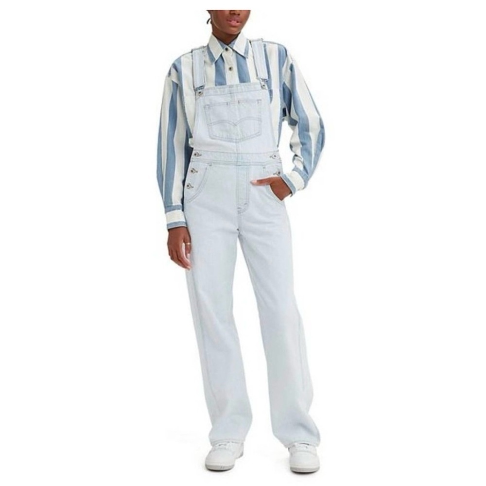 Levi's Silvertab Light Wash Vintage Denim Women's Jean Overalls Size Small